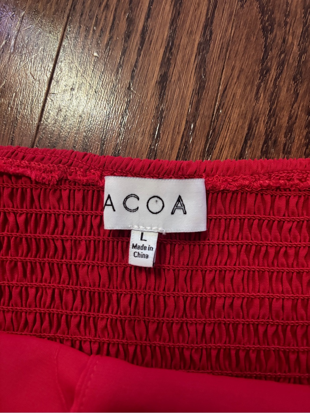 Strapless Red Button-Front Tank Top - Picture 5 of 5